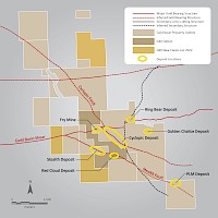 Gold Basin Project Land Status - 2022
